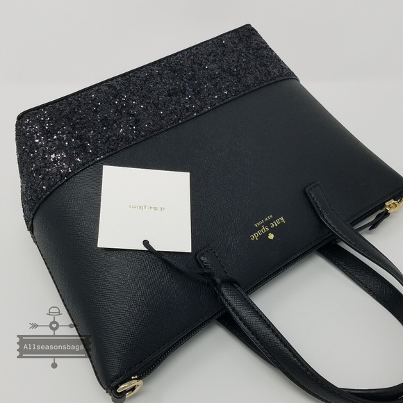 Kate spade small ina greta court black satchel bag - Picture 7 of 7
